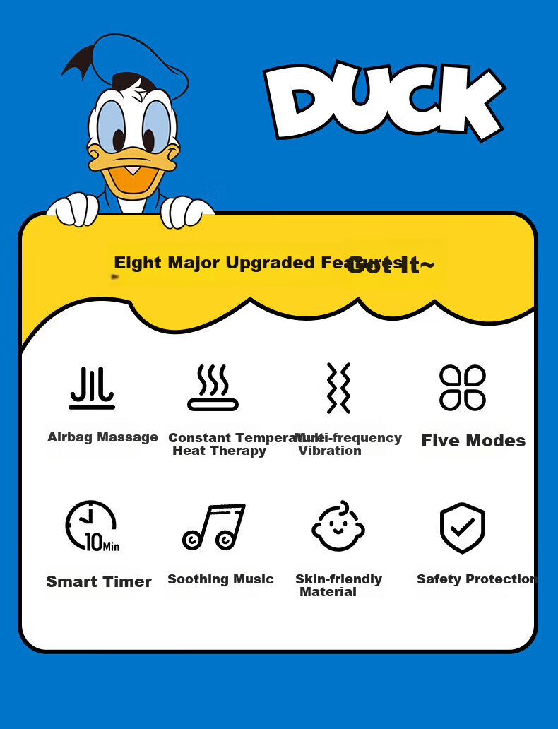 Disney Donald Duck Eye Massager Boys Birthday Gift for Children 10+ Practical Eye Massager for 12-15 Year Olds Elementary and Middle School Boys Children's Day Gift 3