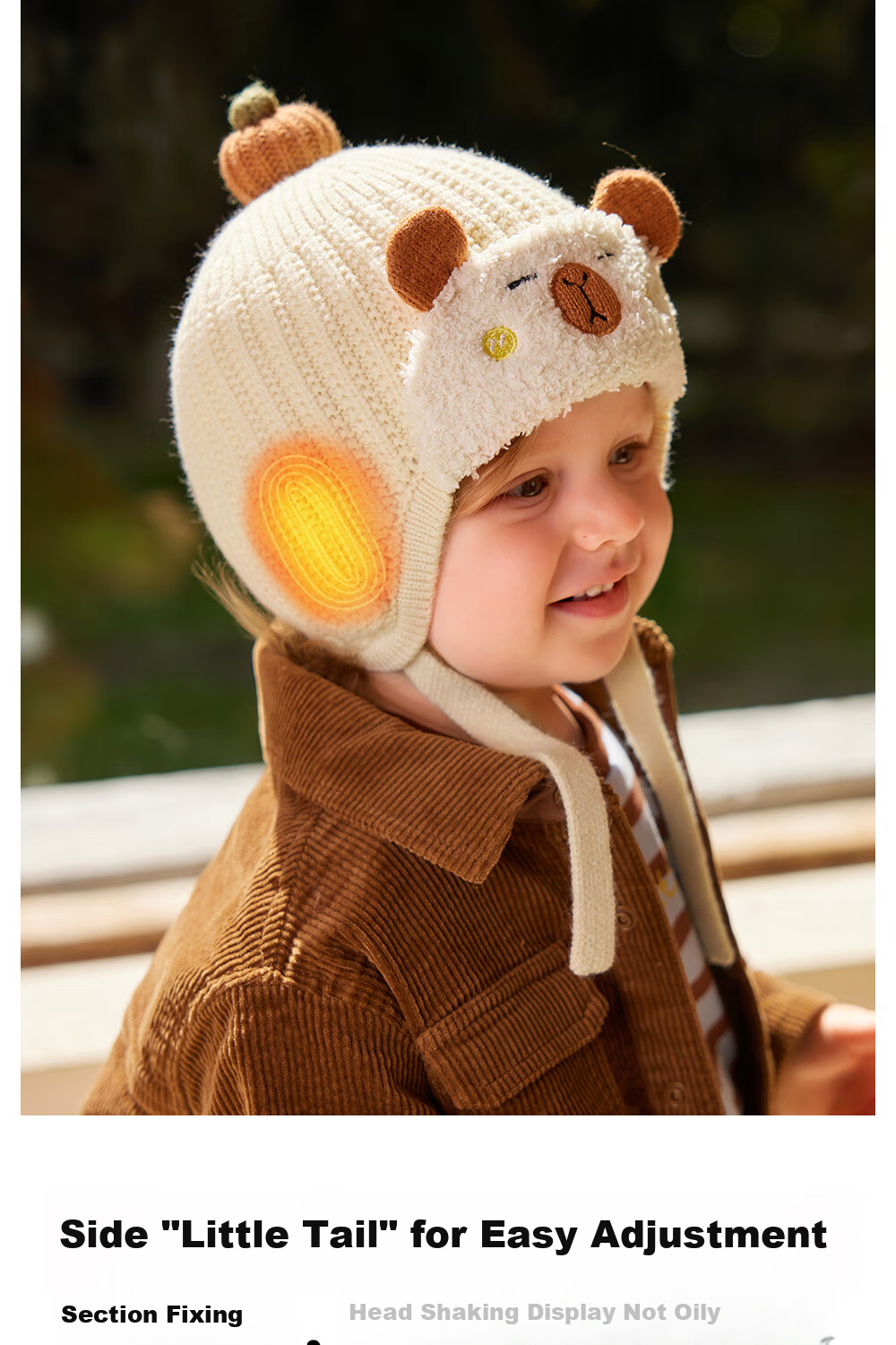 Betis Baby Hat Autumn Winter Infant Boys Windproof Warm Knitted Earflap Hat Spring Autumn Wool Hat 11