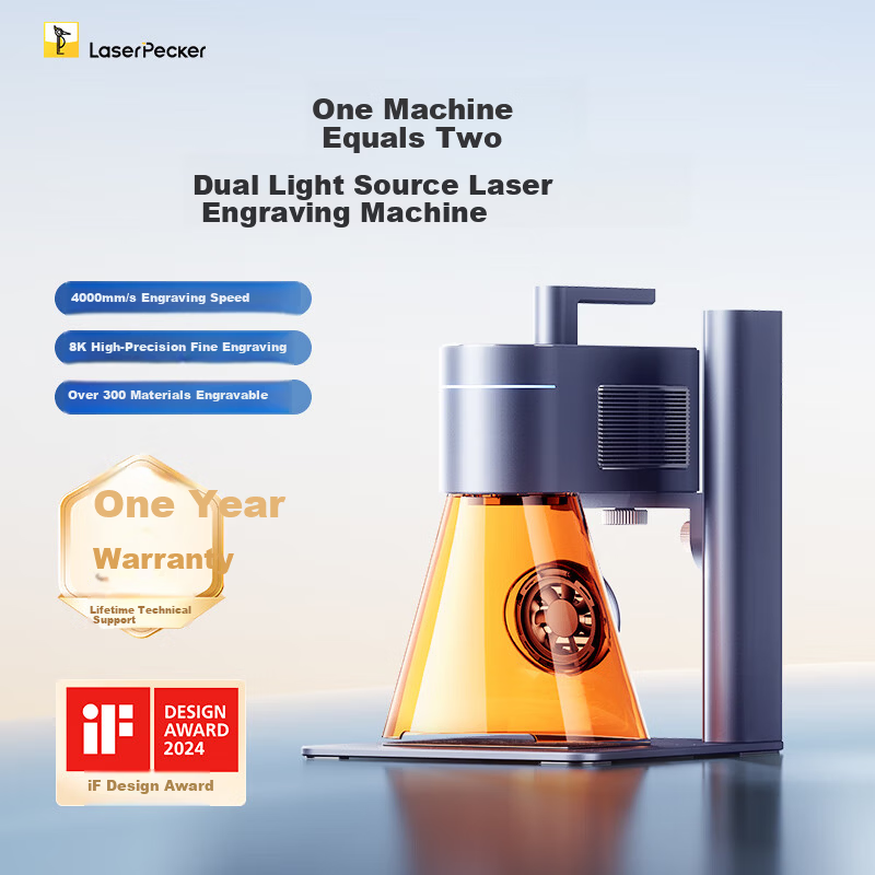 LaserPecker Woodpecker Laser Engraver 4th Generation - Multi-Material Portable Handheld Marking and Coding Machine