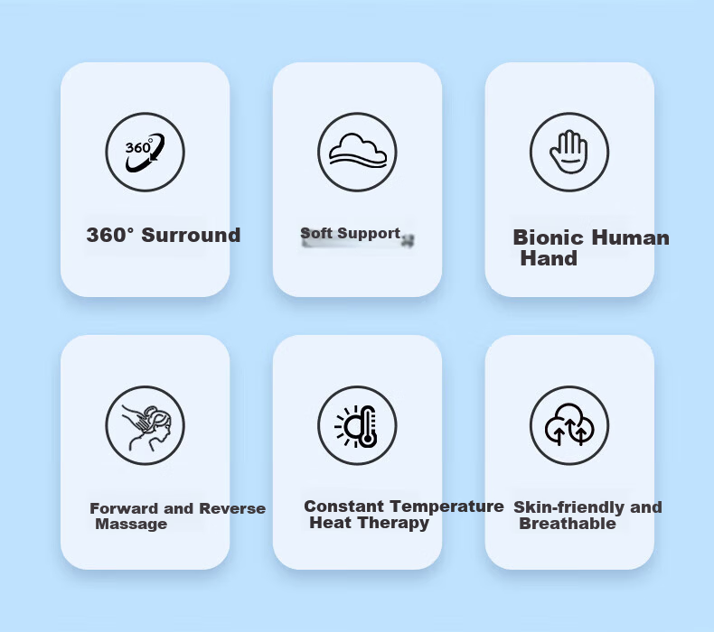Yuzhaolin Electric Massage U-Shaped Pillow Nap Pillow Travel Neck Pillow Portable for Airplane and High-Speed Rail Neck Support Cushion 3