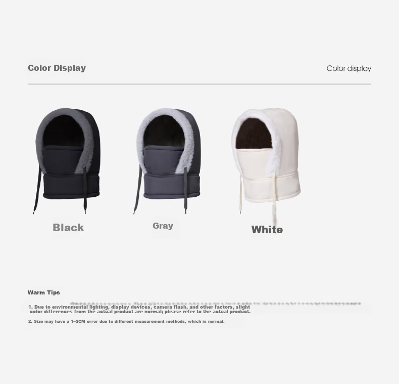361° Cycling Face Mask Neck Warmer Fleece Hat Winter Outdoor Skiing Motorcycle Electric Bike Men 15