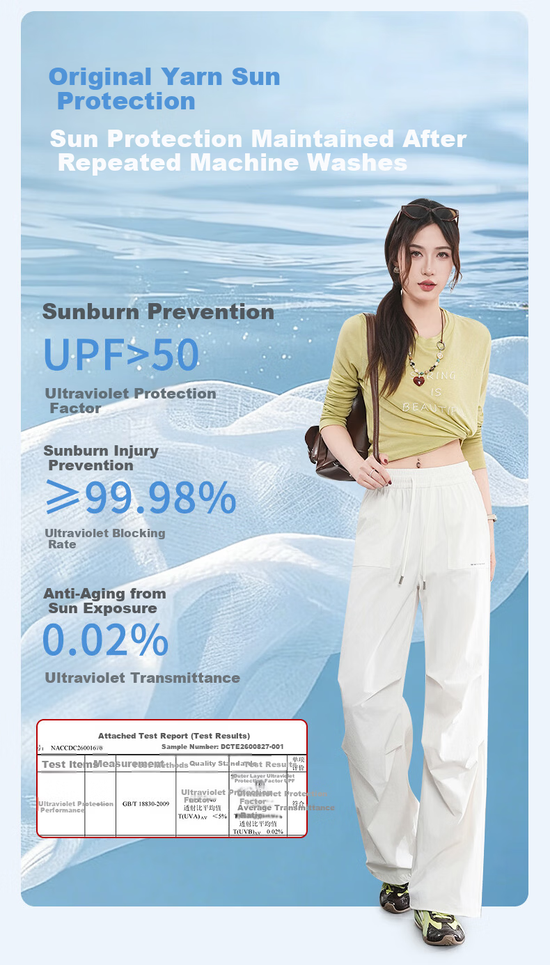 Langsha Women's Outdoor Work Pants Summer Thin Breathable Quick-Dry Ice Silk Sun Protection Tactical Hiking Straight-Leg Trousers 6