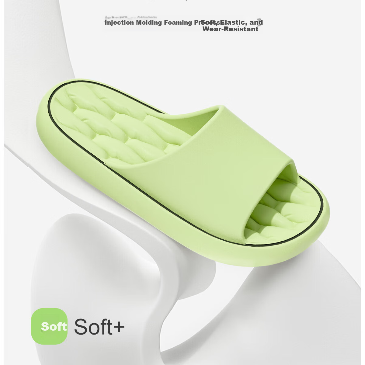 Zhiying Men's and Women's Home Shower Soft Sole Bathroom Couple Non-slip Silent Slippers Gray Size 40-41 6