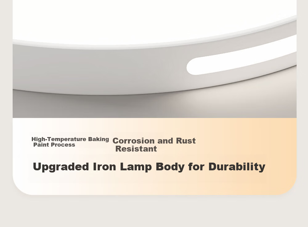 Kuka LED Ceiling Light Eye Protection PR Light Source Living Room Bedroom Lighting 40cm Round - Three Colors [Installation Included] 52
