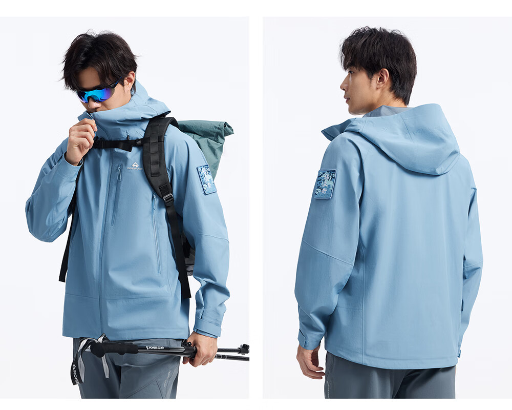 Toread Jin Yi Wei Three-Pocket Men's Softshell Jacket Summer Casual Outdoor Windproof Waterproof Hiking Mountaineering Coat 26