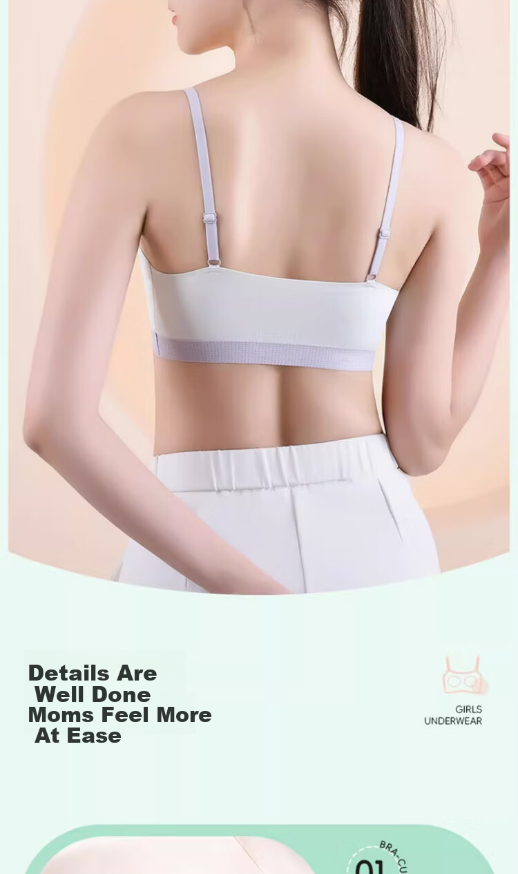 GUJIN 3-Pack Girls' Bras Stage 2 Development Lightweight Sports Wire-Free Seamless Teen Underwear for Middle and High School Students 13