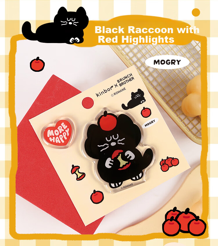 Kinbor Xbrunch Brother Collaboration Cute Dog Resin Acrylic Refrigerator Magnet Strong Magnetic Creative Cartoon DIY Message Sticker - Charlie Dream Factory 8