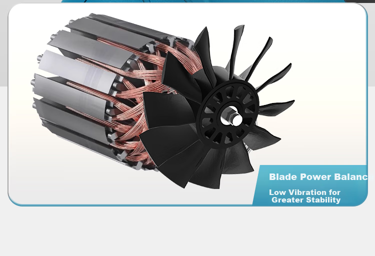 Milade Ducted High-Power Industrial Turbo Blower Fan for Dust Removal and Strong Air Blowing 9