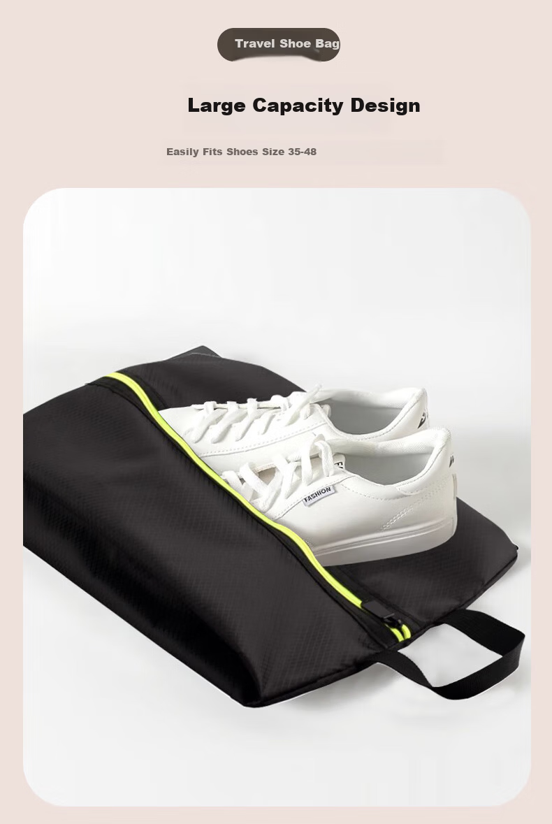 40,000 Kilometers Foldable Shoe Bag Shoe Cover Travel Shoe Storage Bag Sports Shoe Storage Hanging Football Basketball Dustproof Waterproof 6