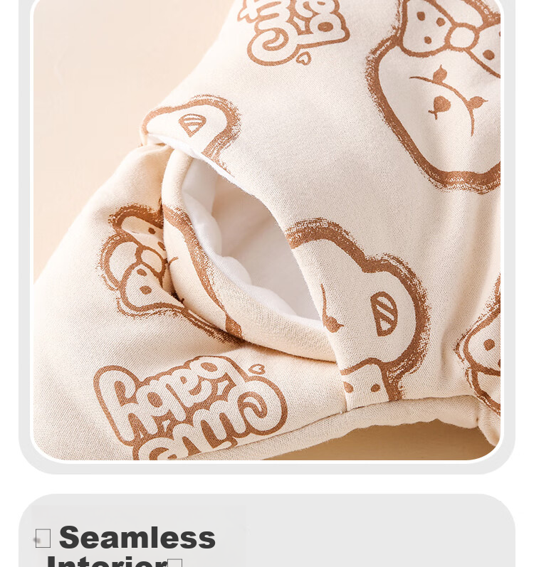 Doxiluca Baby Sleeping Bag Autumn Winter Toddler Leg-Separated Anti-Kick Fleece Warm Cute Bear Coffee 90cm 4