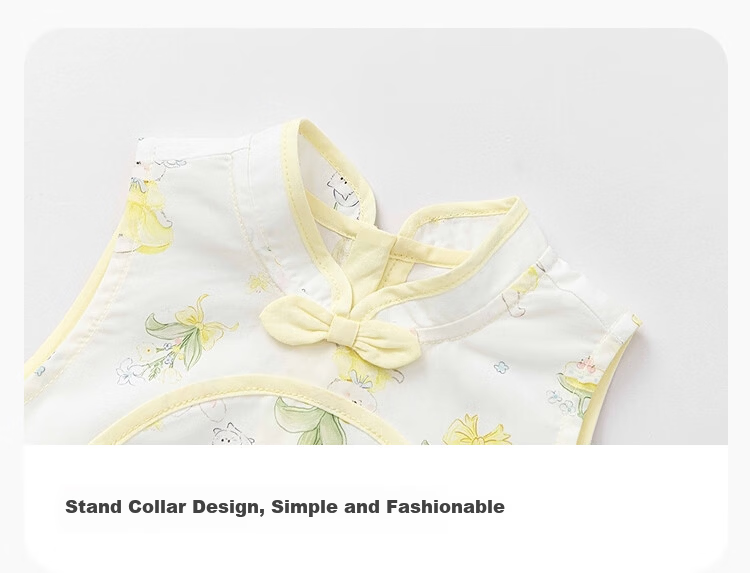 Balabala [balaOne] Baby Romper Infant Toddler Girls Triangle Bodysuit 2026 Summer Sweet Cute 4