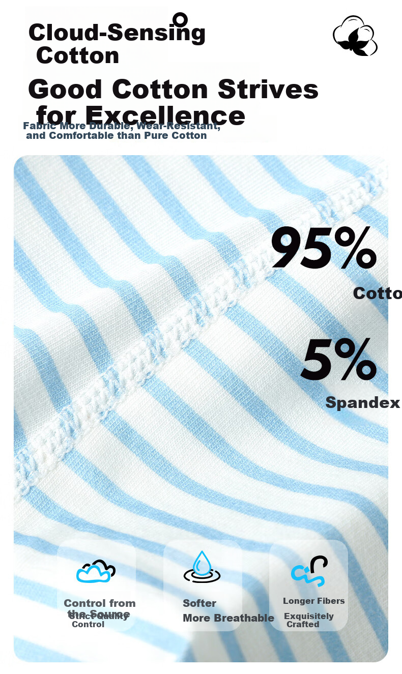 Langsha Children's Underwear, Boys' Boxer Briefs, Cotton Antibacterial Shorts, Class A, for Older Children And Toddlers, Comfortable Underpants That Don't Pinch the Bottom 2