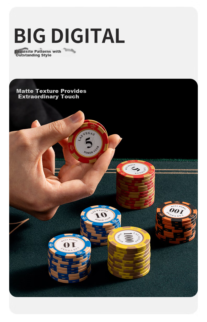 BR Poker Chips High-End Custom Score Tokens Cards Mahjong Machine Chips 100 Pieces 3