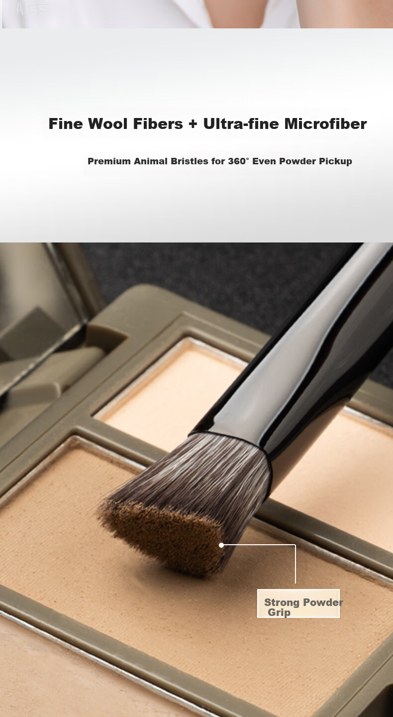 AOLANLA Triangle Highlight Brush Contour Concealer Precision Nose Shadow Makeup Brush for Eye Inner Corner and Mouth Corner Brightening 6