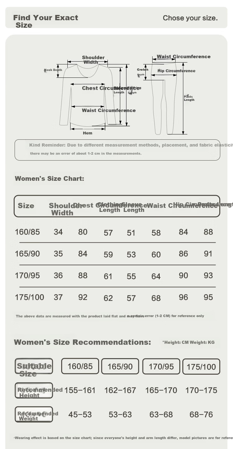 Hodo Home Women's Autumn Thermal Underwear Set, Class A Pure Cotton 40S Tight Siro Spun 7A Antibacterial and Anti-Mite 2