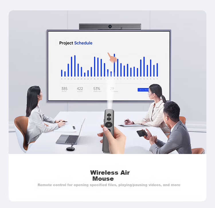 Haoli Video Conference Camera All-in-One Microphone 4K Ultra HD Digital Zoom Conference Room Camera Built-in Meeting System HB-100 17