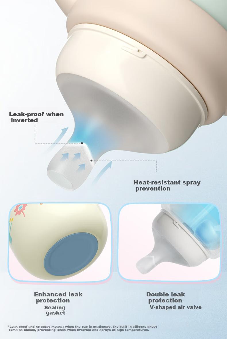 Pigeon Premium White Baby Children's Insulated Water Bottle Thermos Milk Bottle Straw Sippy Cup Anti-Choke Leak-Proof 300ml 12 Months+ 22