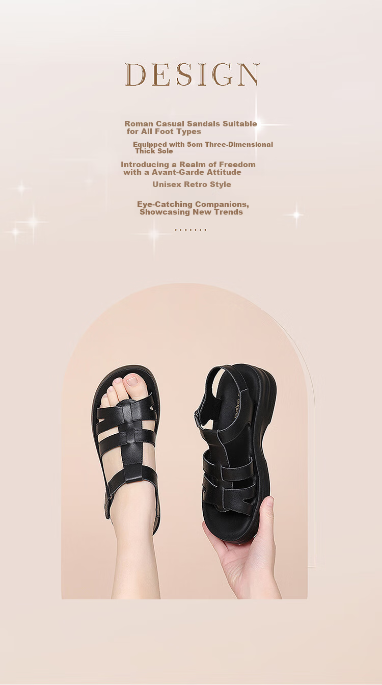 Red Dragonfly Women's Soft Sole Comfortable Commuter Leather Sandals Wedge Soft Leather Slippers WTK251662 Off-White Size 37 2