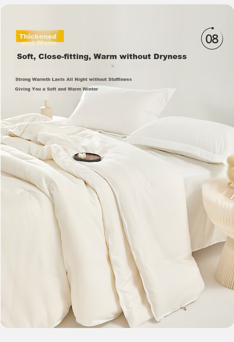 Dohia Home Textile Dual-Layer 2-in-1 Thickened Soybean Quilt Winter Comforter 10.7 lbs 230x229cm 10