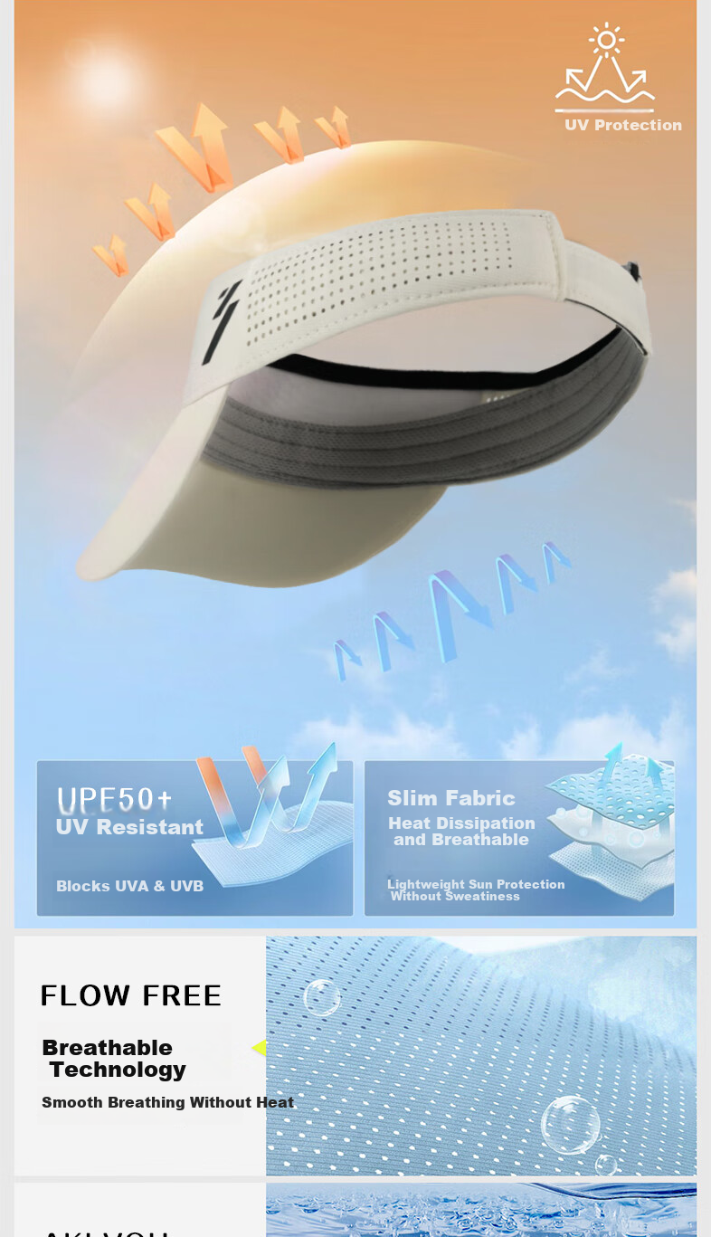 361° Authentic Men's Sun Protection Cap, Women's Outdoor Sports Tennis Marathon Hat, Pink, Size 53-58CM 7