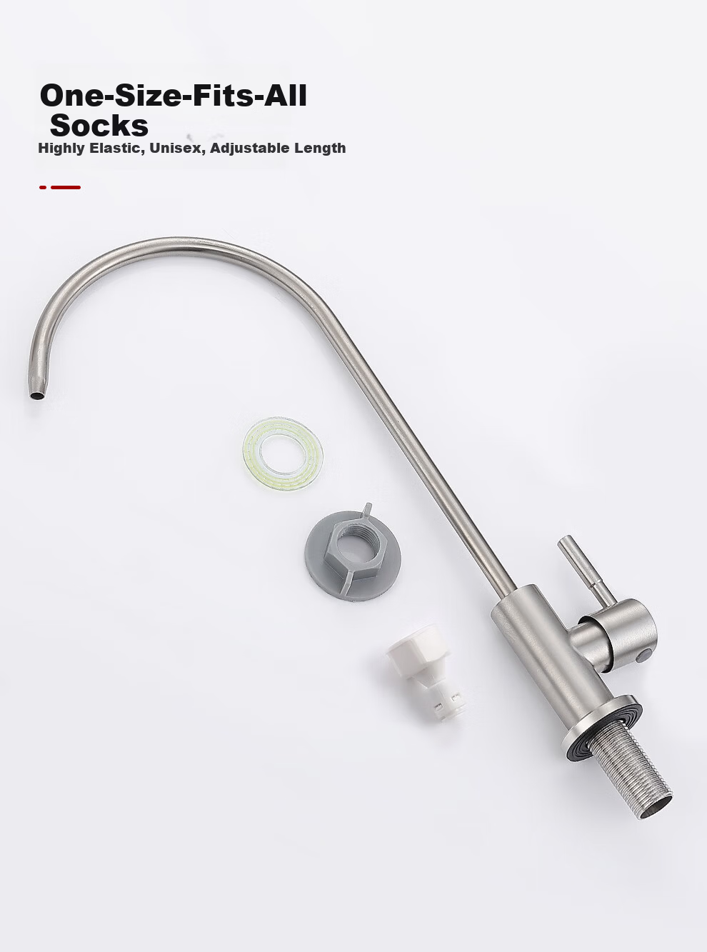 CVBAB Direct Drinking Kitchen Faucet Single Cold Tap 304 Stainless Steel Purifier Faucet 1/4" and 1/2" Connector CV1285 14
