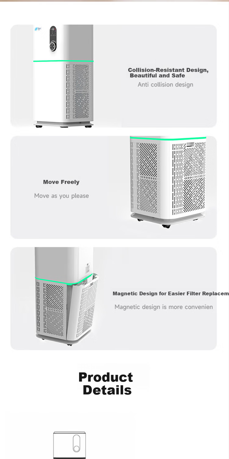 Belker Formaldehyde Removal Air Purifier D6S - Removes Toluene, Odors, Disinfects, Kills Germs, Flu Prevention, Filters Secondhand Smoke and Dust for Home and Office 8