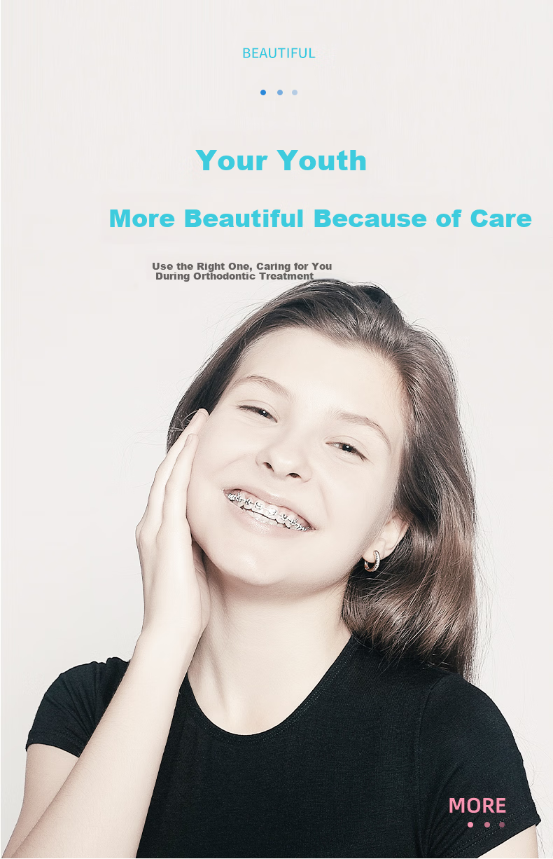 Kissimee Orthodontic Toothbrush 3-Pack, Concave U-Shaped Adult Teenager Children's Braces Specialized Toothbrush with Small Head Soft Bristles for Wearing Braces 4