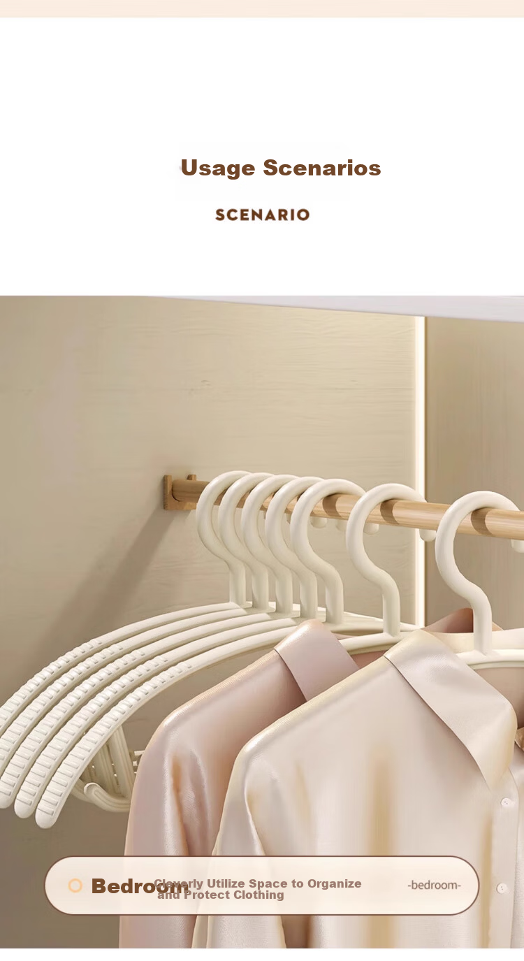Ie no Monogatari Japanese No-Marking Wide Shoulder Clothes Hanger Home Use Non-Slip Student Dormitory Clothes Drying Rack 11