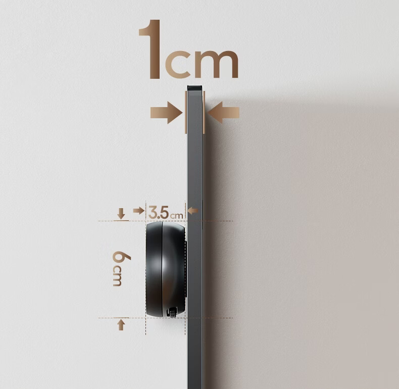 Deli Track Socket Movable Power Strip Rail Type Guide Rail Socket Sideboard Switch Socket Panel Slim 50cm + 3 Five-Hole Outlets Dusk Gray LU6105 6