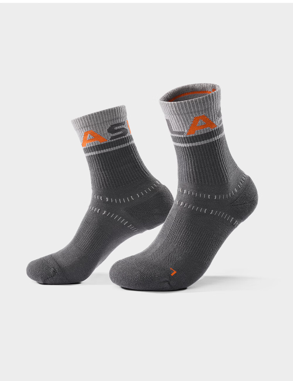 KAILAS FUGA Unisex Mid-Cut Sports Socks KH2602002 Cloud White/Deep Frost Gray M 4