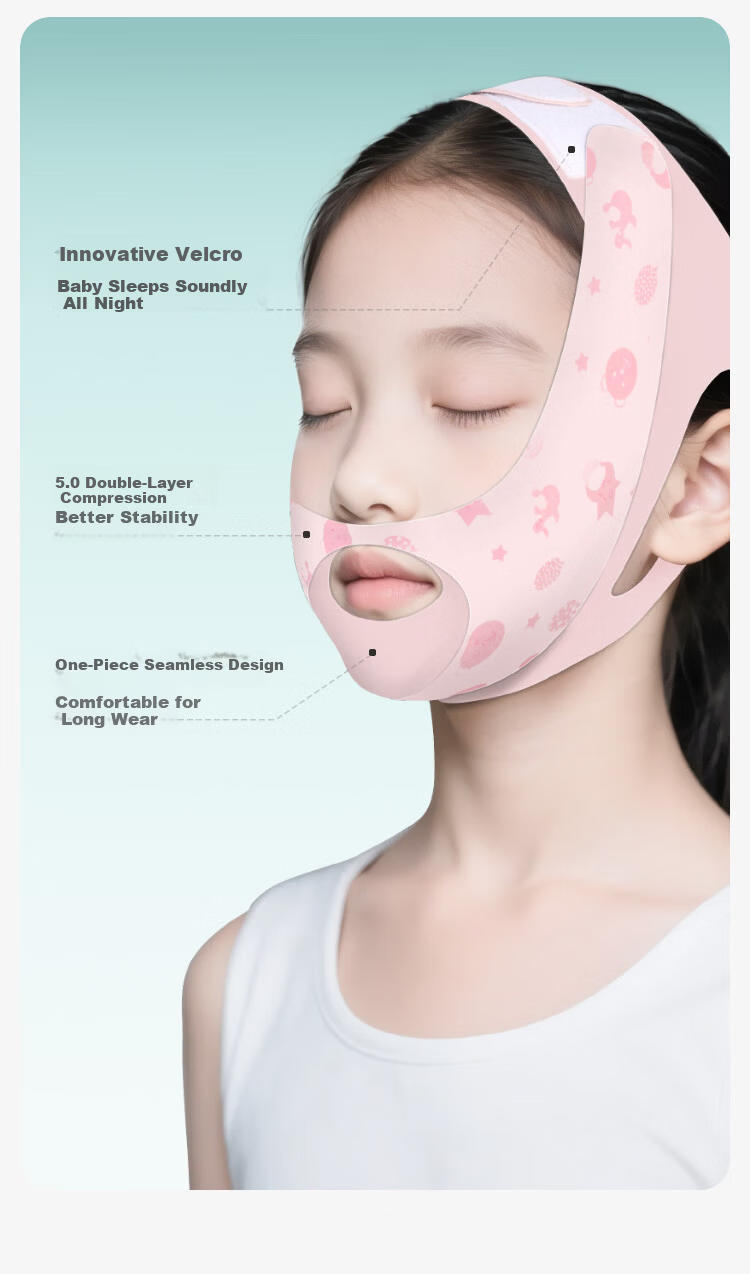 Livex Kids Mouth Breathing Correction Strap Anti-Snoring Sleep Mouth Closer Adenoid Hypertrophy Face Slimming Mask Band 5