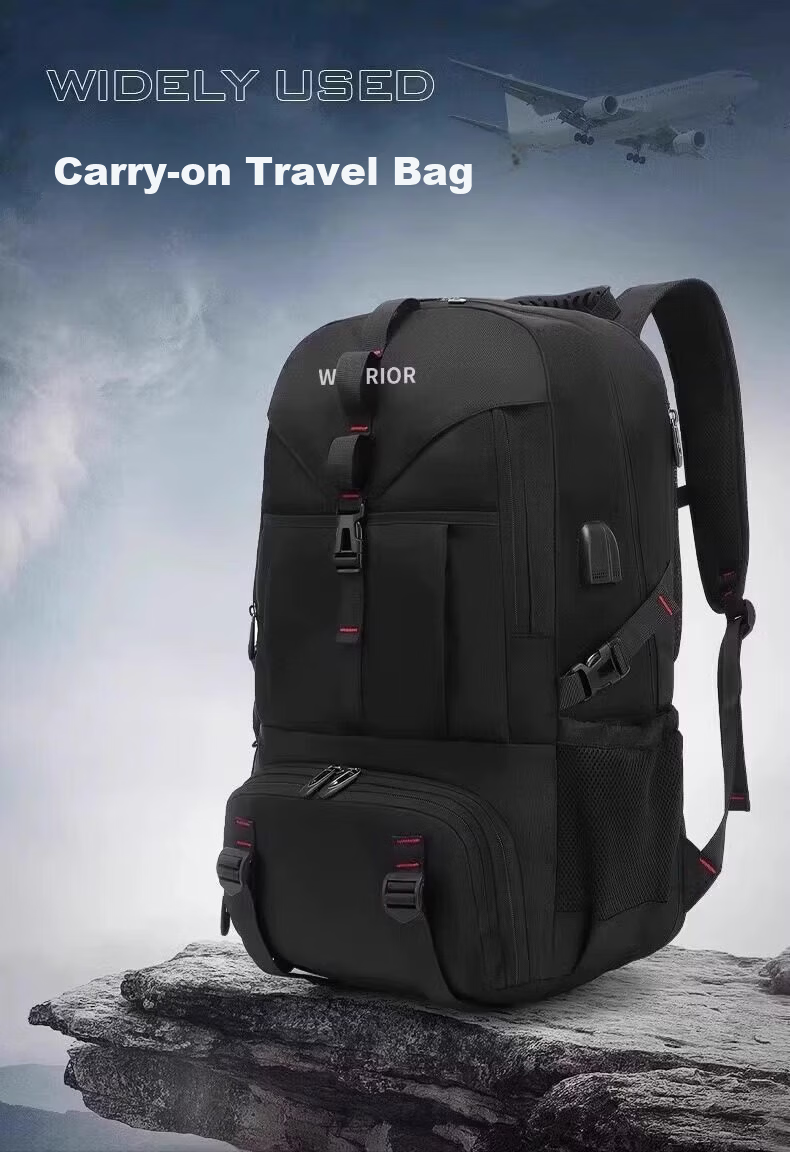 Warrior Outdoor Hiking Backpack Men's Large Capacity Sports Bag Extra Large Mountaineering Travel Bag Cycling Climbing Tourism Bag 3