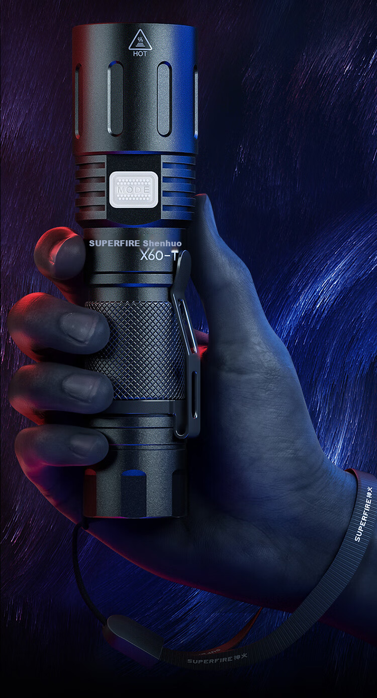 SupFire L26-36W Flashlight, High Brightness, Rechargeable, Compact, Long-Range, Ultra-Long Battery Life, Super Bright, for Home And Outdoor Use, Emergency Light 11