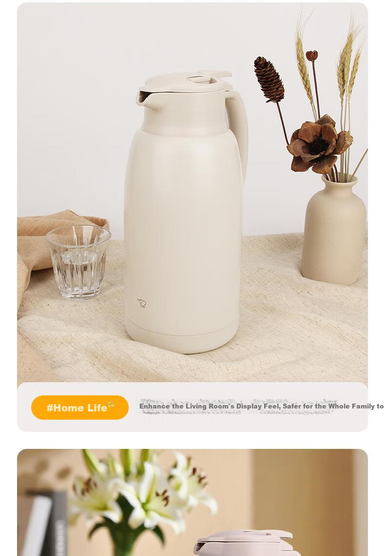 ZO JIRUSHI Stainless Steel Insulated Thermos Large Capacity Portable Electric Kettle Home Hot Water Flask KA20 10