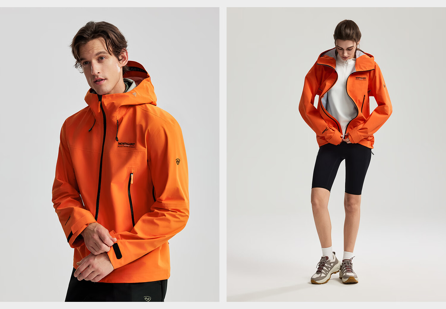 NORTHLAND 【Gale】3L Hard Shell Waterproof Windproof Hiking Mountaineering Jacket Unisex Outdoor Shell Jacket 23