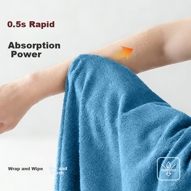 CROWN Swim Absorbent Non-Shedding Class A Men's Women's Children's Extra Large Thick Skin-Friendly Quick-Dry Bath Towel