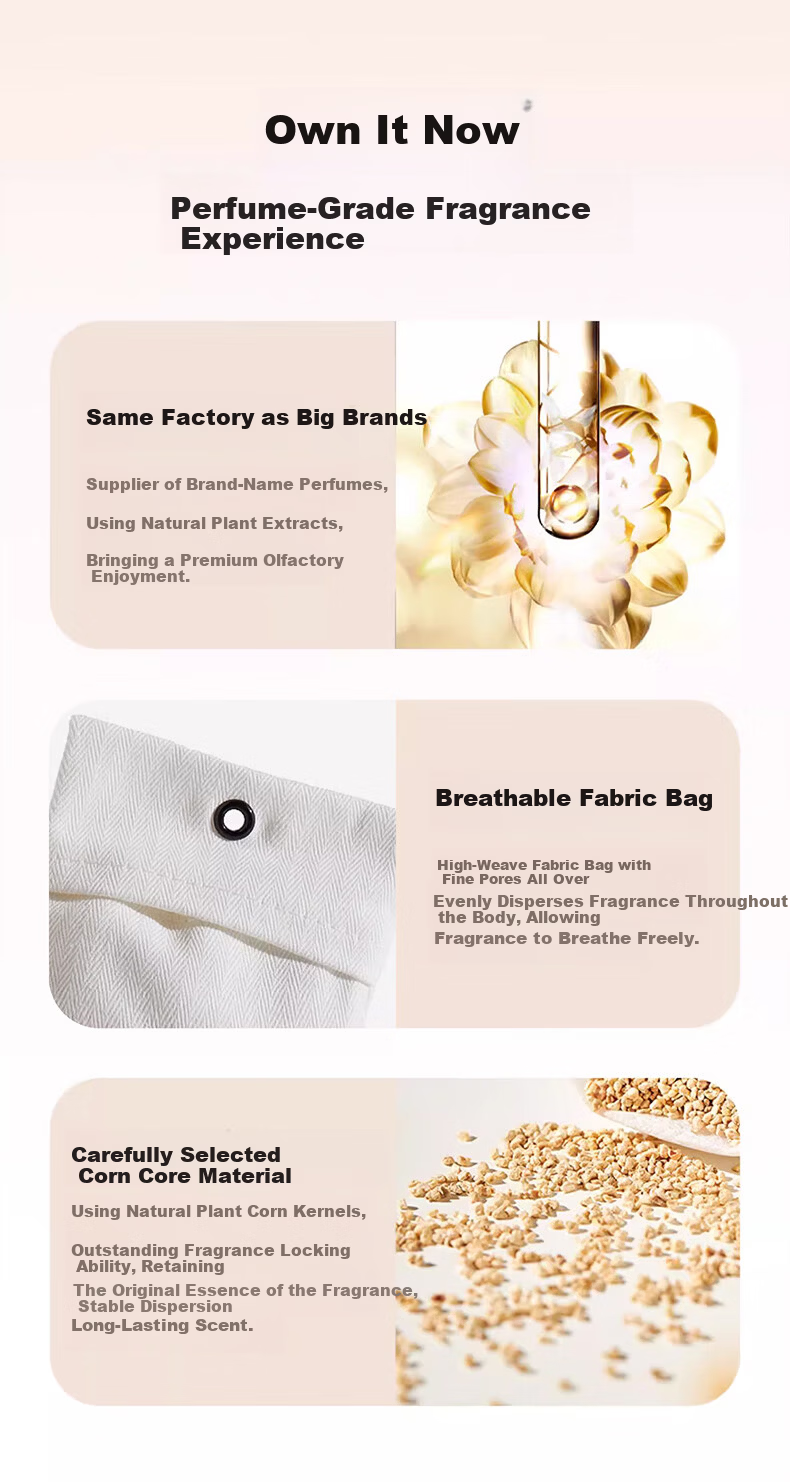 Hakkai Bird Wardrobe Scented Sachets 2 Bags Osmanthus Fragrance Moisture-Proof Mold-Resistant Deodorizer Long-Lasting Room and Closet Freshener for All Seasons Hotel Use 11