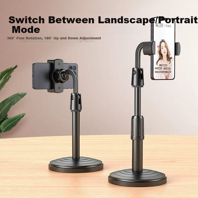 BZBC Mobile Phone Stand Desktop Live Streaming Stand Overhead Shooting Exam Multifunctional Adjustable Telescopic Phone Holder Office Student Dormitory Universal Drama Watching Tool