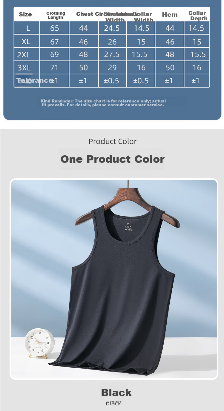 Miiow Men's Cotton Modal Vest Sleeveless Sweat-Absorbing Undershirt Outerwear Father's Day Gift 5