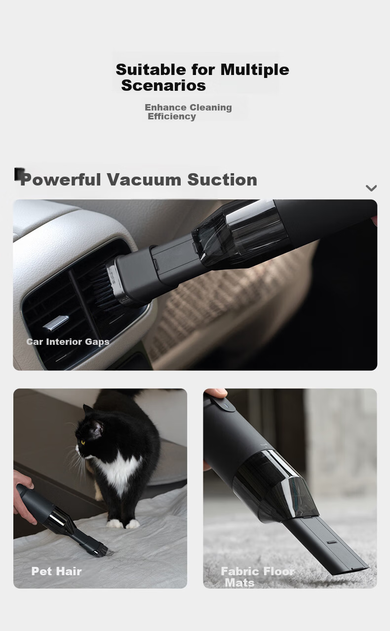 HOTOHOTO Car Vacuum Cleaner Outdoor Wireless Handheld Car Desktop Keyboard Vacuum Cleaner Car Vacuum and Blower All-in-One 6