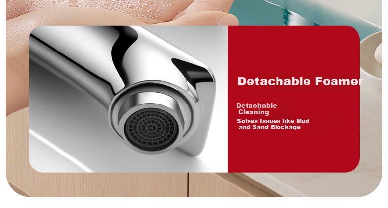 Baihan Basin Faucet Bathroom Sink Faucet Washbasin Splash-proof Hot and Cold Water Faucet 6