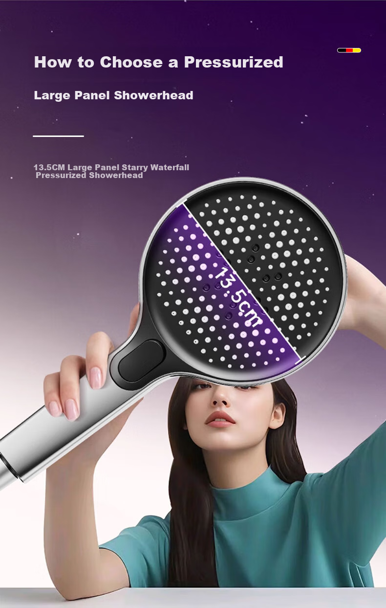 HOMK Germany High-Pressure Shower Head Handheld Bathroom Shower Sprayer Model 009 8