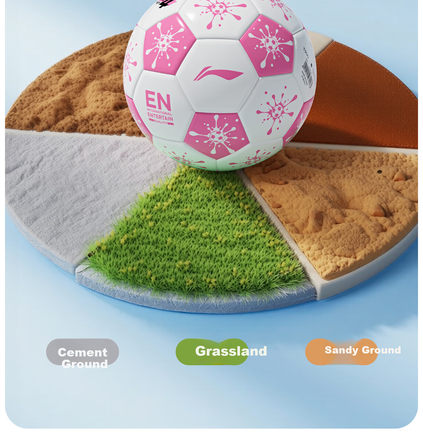 Li-Ning No.4 Football for Children and Primary School Students, Ages 3-6-12, Standard Match and Training Ball for Middle School Entrance Exam, Youth Soccer Ball 19