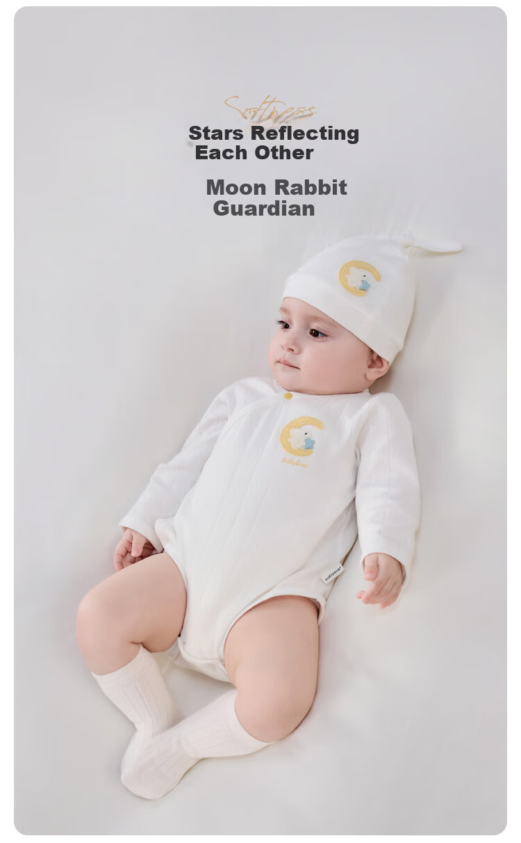 Babylove Baby Bodysuit Spring and Autumn Triangle Romper Cotton Newborn One-piece Homewear Pajamas 1