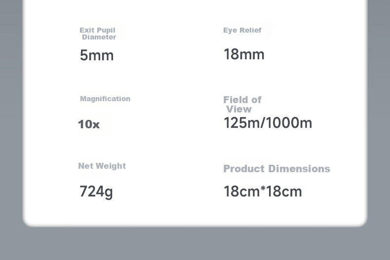 AUX Binoculars Portable High-Power HD Professional Concert Outdoor Moon Observation Day and Night Large Objective Lens 19