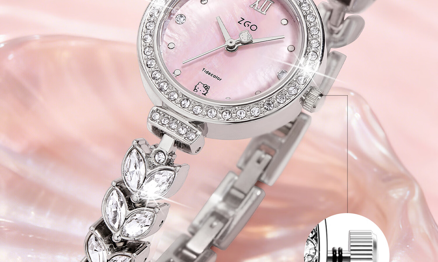 Hello Kitty Mermaid Small Dial Bracelet Watch for Women Student Niche Light Luxury Birthday Gift for Girlfriend 19