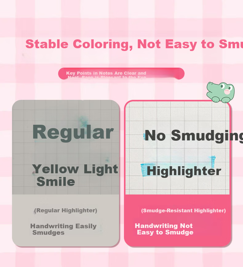 TRUECOLOR Fluorescent Highlighter Pen Student Marker Colorful Highlighting Pen Sakura Pink Single Piece 2