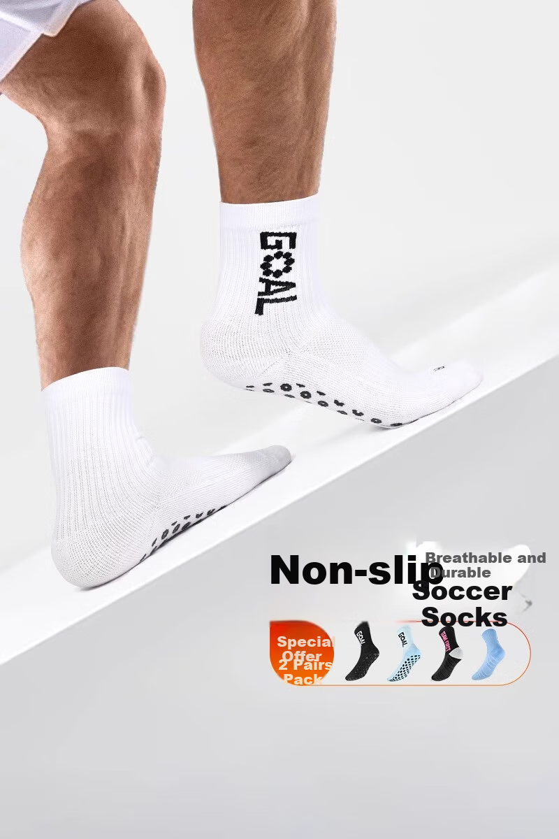 Li Zhizao Silicone Short Socks Non-Slip Football Socks Towel Sole White One Size 1