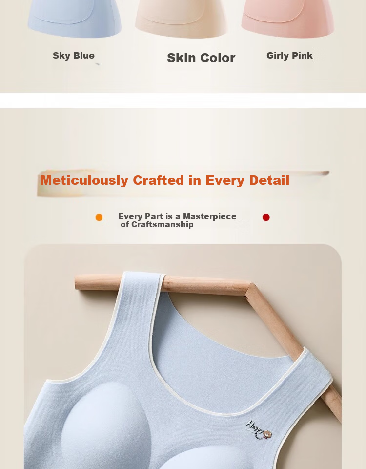 MiiOW 2-Pack Thermal Vest with Chest Pads for Adolescent Girls, Middle and High School Students, Autumn and Winter Underwear 14