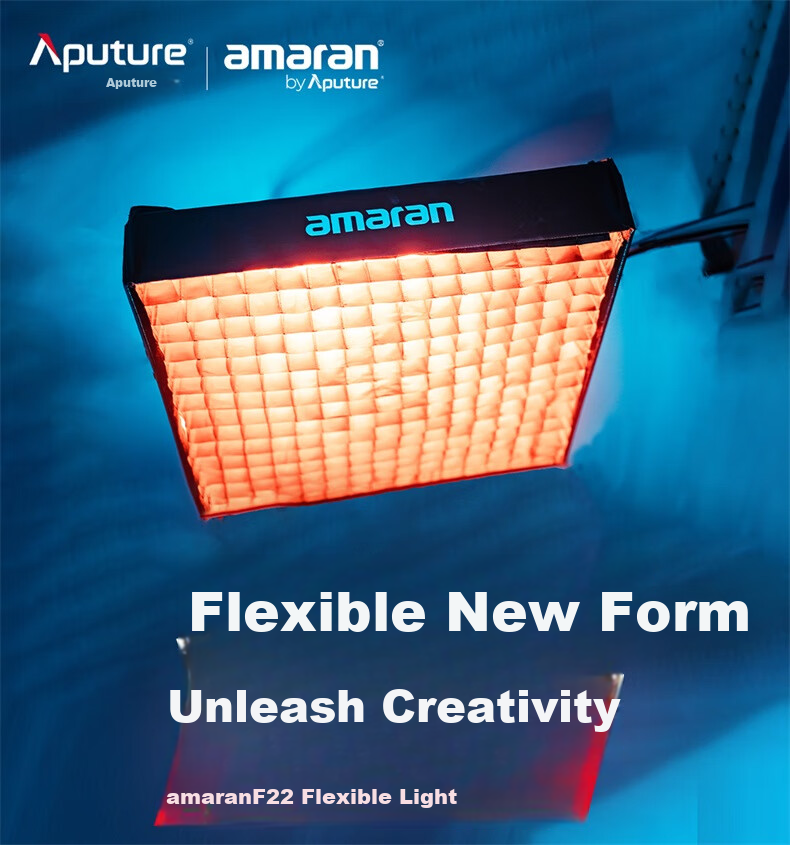 AMARAN F22x Bi-Color Flexible Foldable LED Video Light Softbox for Live Streaming and Professional Studio Lighting 1